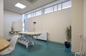 Osteopathische behandelkamer in de praktijk in Veldhoven.