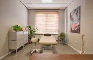Behandelkamer van Andromeda Osteopathie in Valkenswaard.
