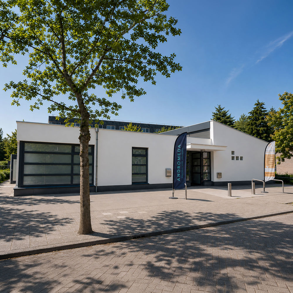 Exterieur van de nieuwe vestiging van Andromeda Centrum voor Osteopathie in Valkenswaard.
